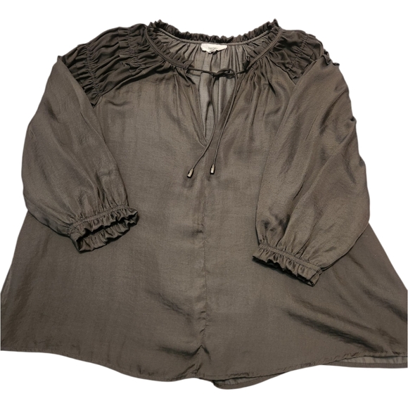 Hashtag In Trend Ruffle Shoulder Top - Picture 8 of 8